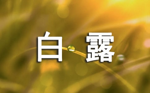 2022年白露日祝福語(yǔ)(精選105句)