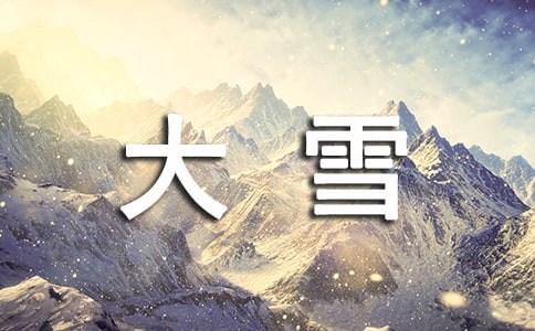 二十四節(jié)氣大雪活動教案(5篇)