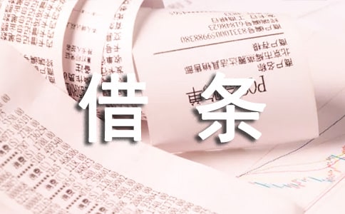 借條用于小額借款