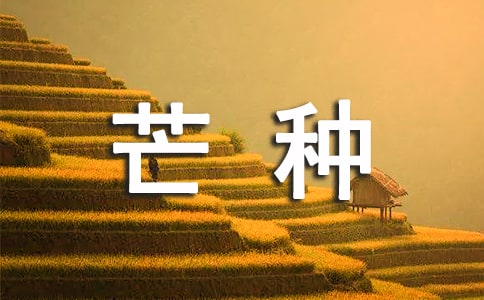 芒種廣告文案2篇
